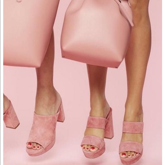 Mansur Gavriel Blush Pink Bucket Bag - Picture 5 of 5